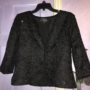 Alex Evenings Sequin Blazer & tank top
